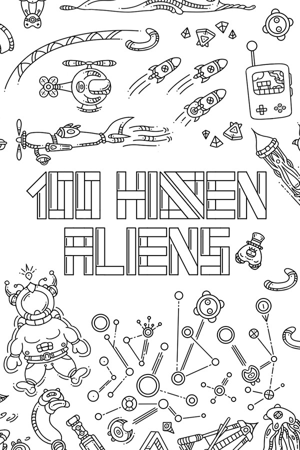 Steam portrait for 100 hidden aliens.