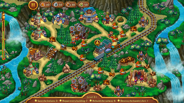 Скриншот из Golden Rails: Small Town Story