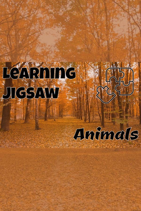 Steam portrait for Learning jigsaw - Animals.