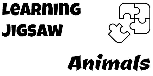 Learning jigsaw - Animals Logo