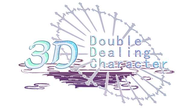 3D Double Dealing Character Logo