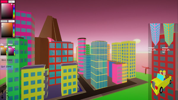 My Low Poly City game for Linux 1