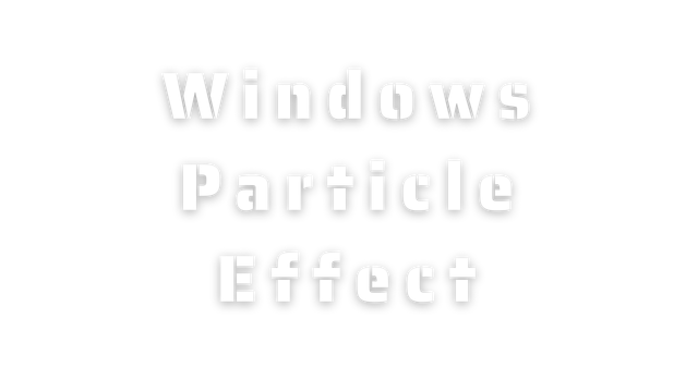 Windows Particle Effect Logo