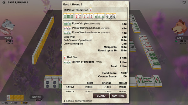 Скриншот из Kemono Mahjong