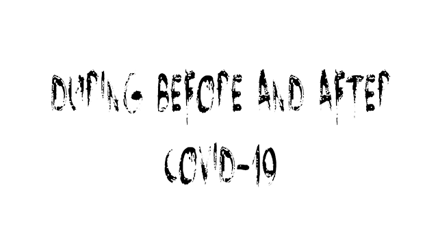 During Before And After COVID-19 Logo