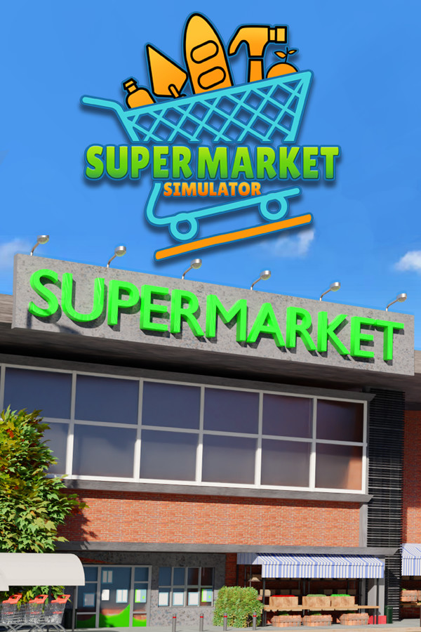 Steam portrait for Supermarket Simulator.