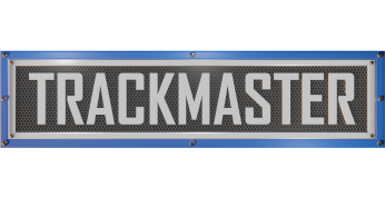 TrackMaster: Free-For-All Motorsport Logo