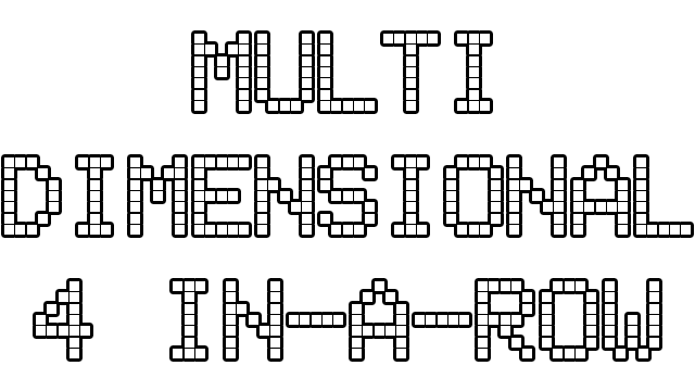 MultiDimensional 4-in-a-row Logo
