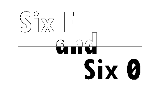 Six F and Six 0 Logo
