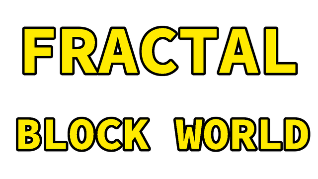 Fractal Block World Logo