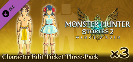 Monster Hunter Stories 2: Wings of Ruin - Character Edit Ticket Three-Pack cover art