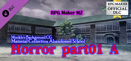 RPG Maker MZ - Minikle's Background CG Material Collection Abandoned School  Horror part01 A cover art