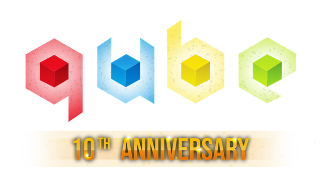 Q.U.B.E. 10th Anniversary Logo