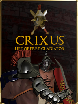 CRIXUS: Life of free Gladiator Logo