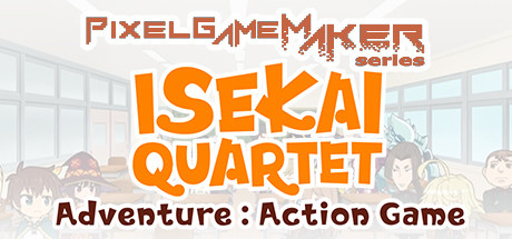 Pixel Game Maker Series  ISEKAI QUARTET Adventure Action Game cover art