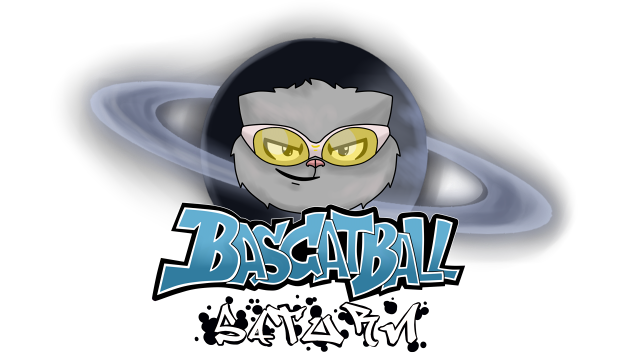 BasCatball Saturn: Basketball & Cat Logo