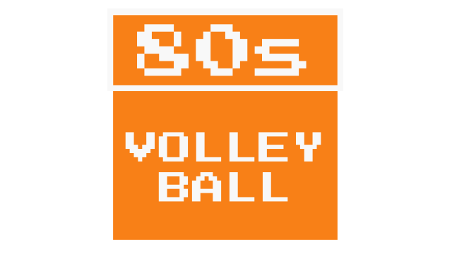 80s Volleyball Logo