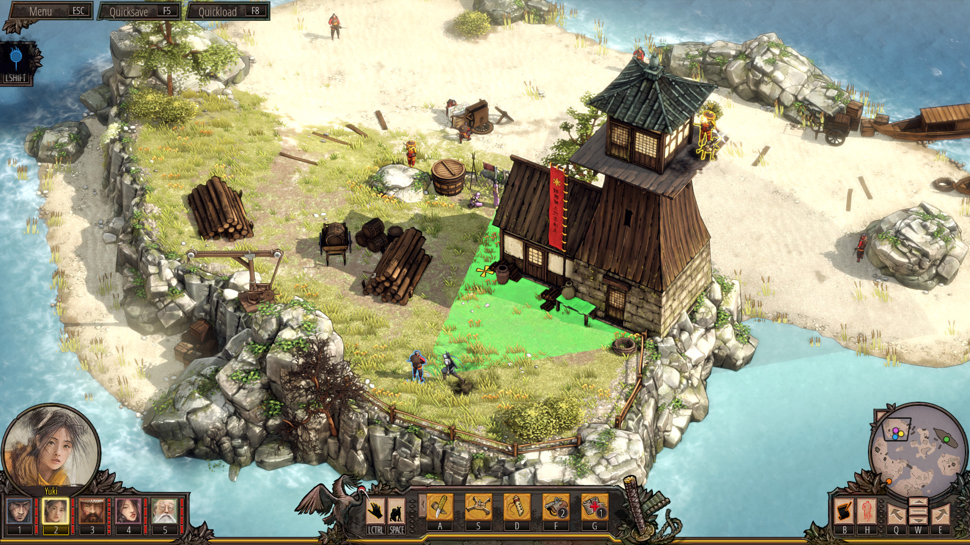 影子战术:将军之刃/Shadow Tactics: Blades of the Shogun(v2.2.11正式版)