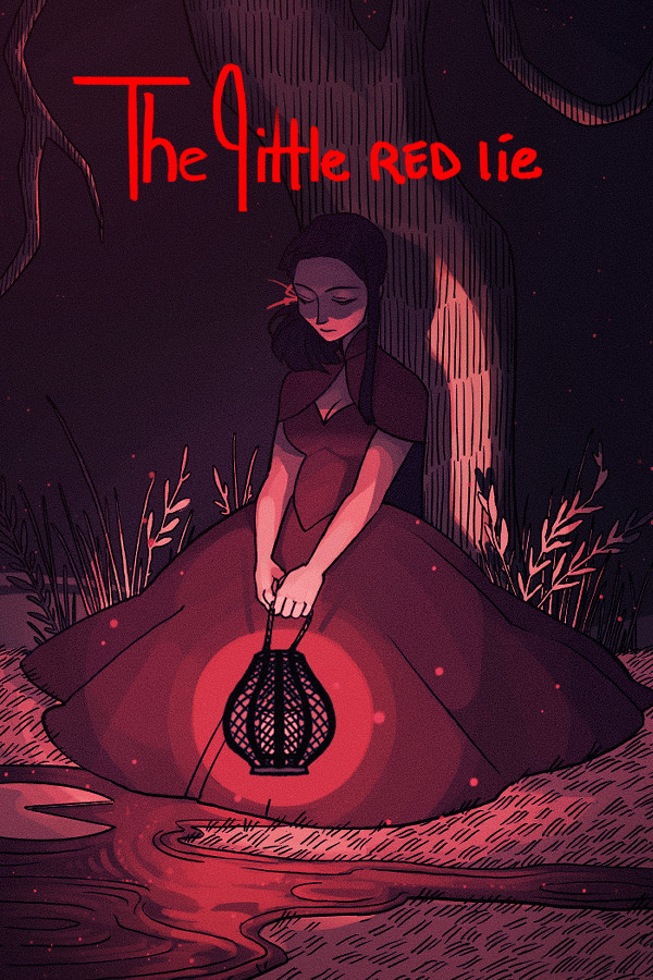 Steam portrait for The Little Red Lie.
