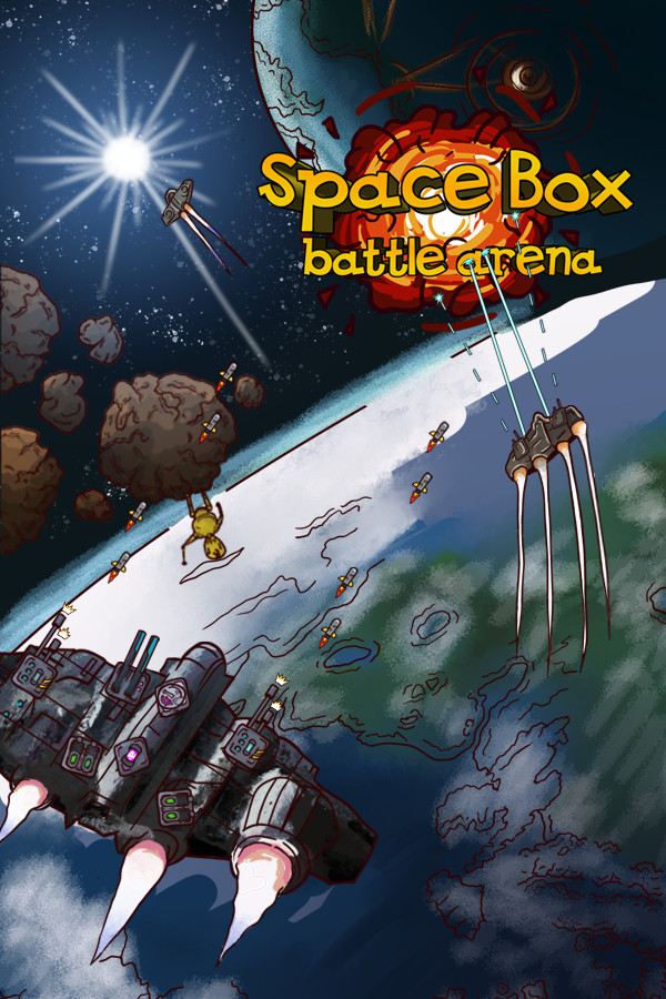 Steam portrait for Space Box Battle Arena.