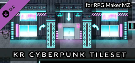 RPG Maker MZ - KR Cyberpunk Tileset cover art