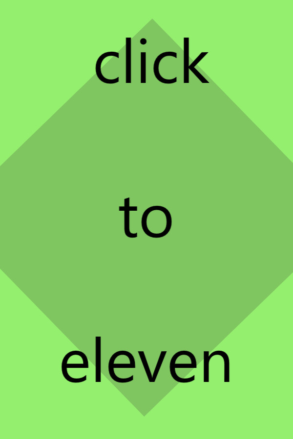 Click To Eleven for steam
