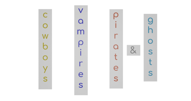 Cowboys, Vampires, Pirates & Ghosts Logo