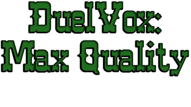 DuelVox: Max Quality Logo