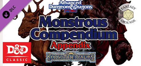 Fantasy Grounds - MC11 Monstrous Compendium Forgotten Realms Appendix (2E)