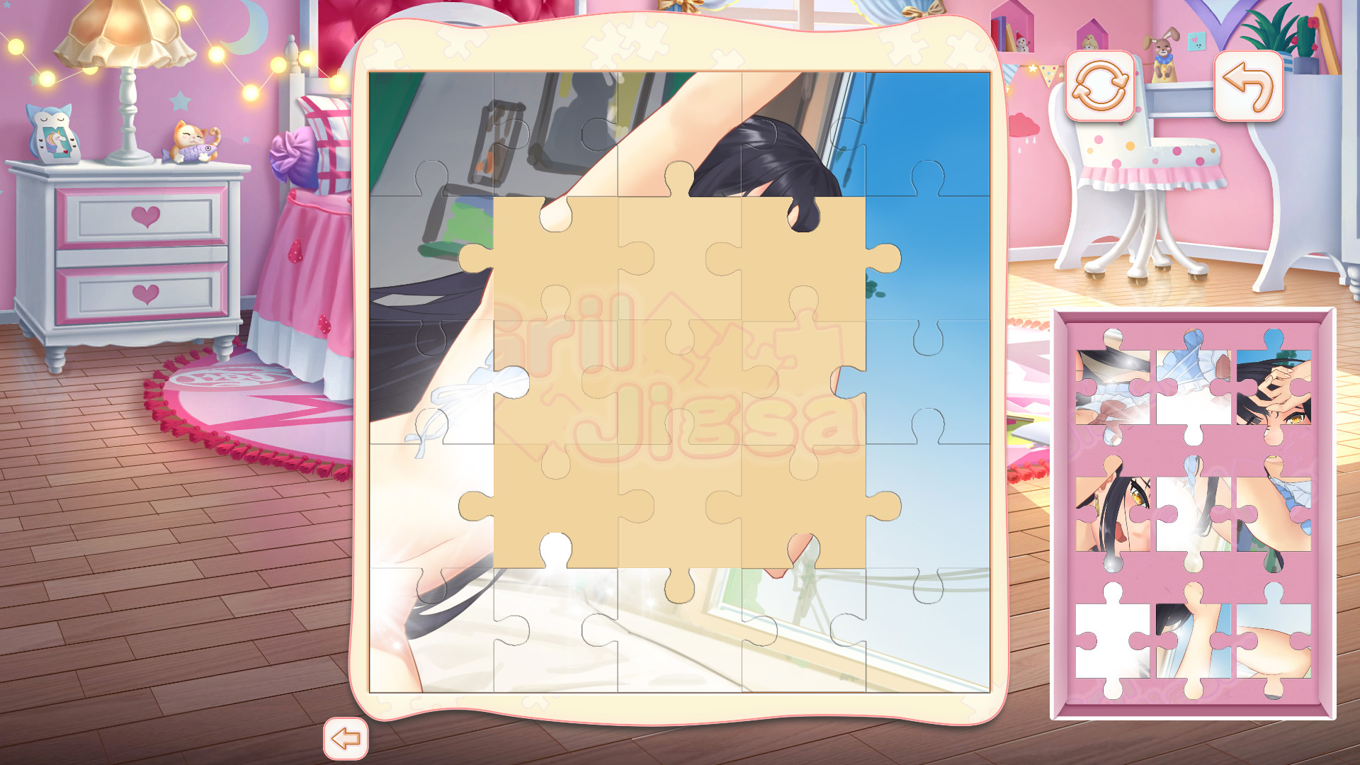 Girl Jigsaw screenshot.