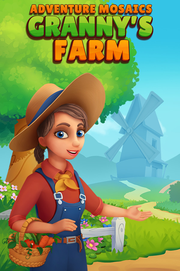 Steam portrait for Adventure Mosaics. Granny’s Farm.