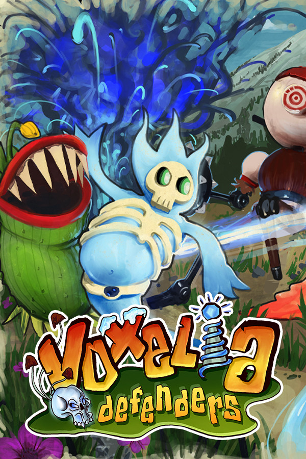 Steam portrait for Voxelia Defenders.