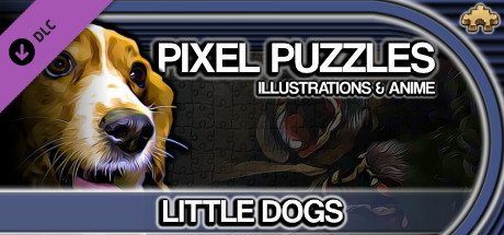 Pixel Puzzles Illustrations & Anime - Jigsaw Pack: Little Dogs cover art