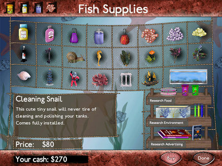 Fish Tycoon requirements