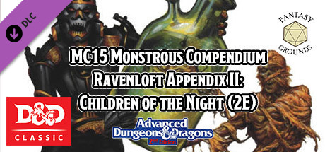 Fantasy Grounds - MC15 Monstrous Compendium Ravenloft Appendix II: Children of the Night (2E)