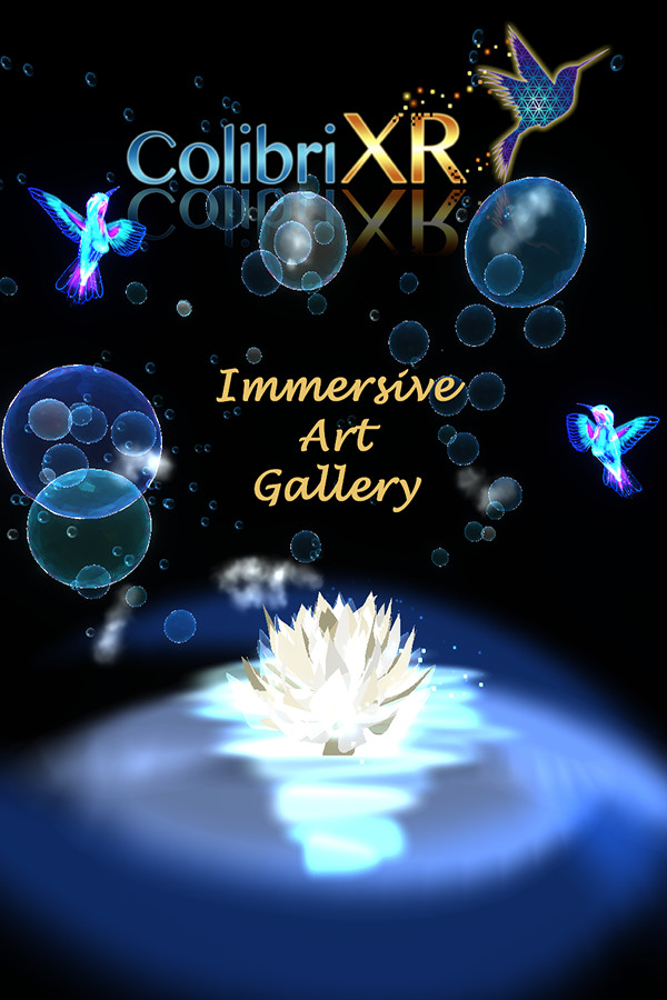 Steam portrait for Colibri XR Immersive Art Gallery.