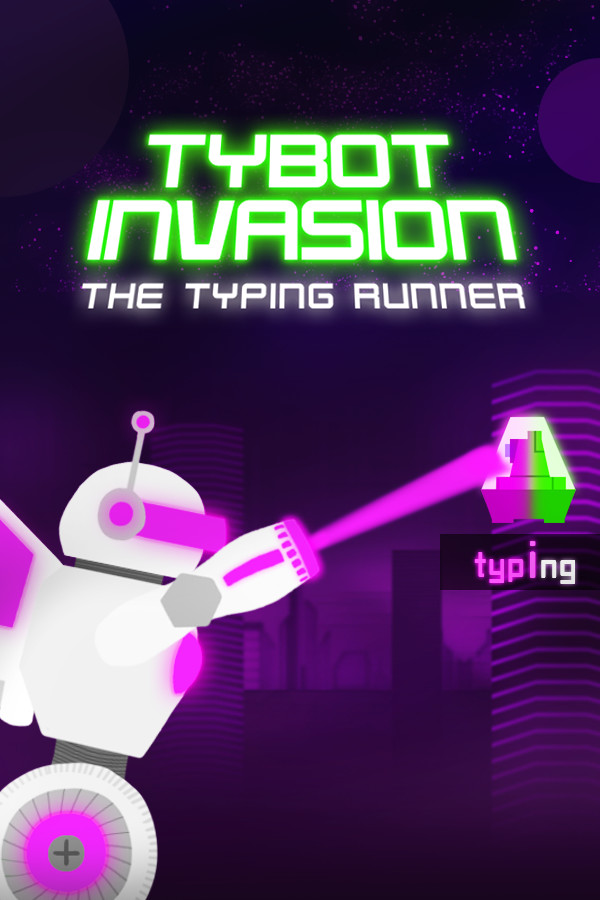 Steam portrait for Tybot Invasion: The Typing Runner.