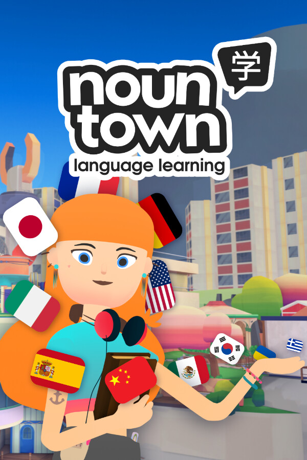 Steam portrait for Noun Town: VR Language Learning.