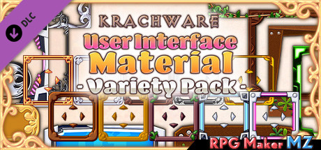 RPG Maker MZ - Krachware User Interface Material Variety Pack cover art