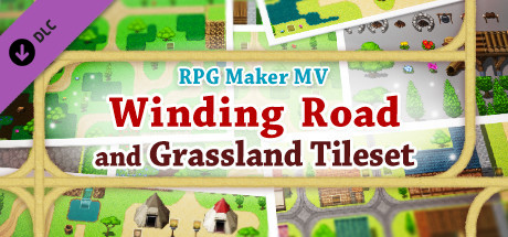 RPG Maker MV - Winding Road and Grassland Tileset