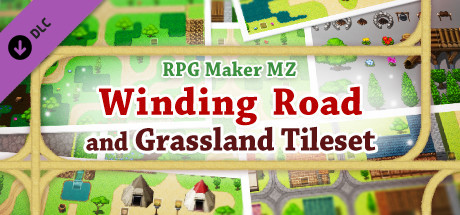 RPG Maker MZ - Winding Road and Grassland Tileset cover art