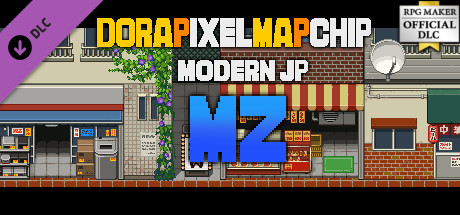 RPG Maker MZ - DorapixelMapChips - Modern JP cover art