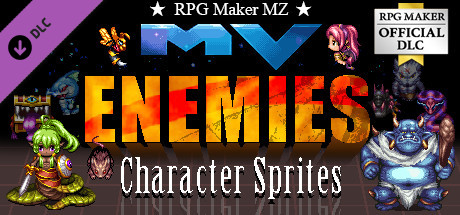 RPG Maker MZ - MV Enemies - character sprites cover art