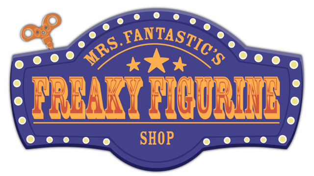 Mrs. Fantastic's Freaky Figurine Shop Logo