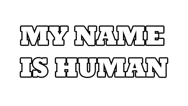 My name is human Logo