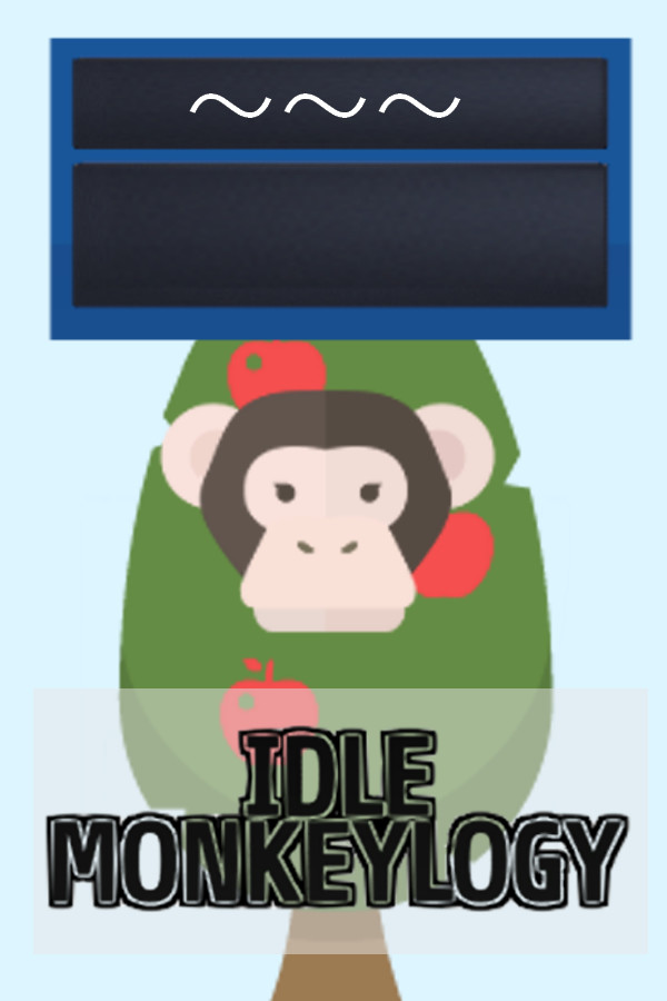Steam portrait for Idle Monkeylogy.
