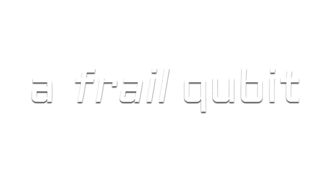 A Frail Qubit Logo