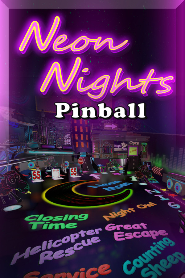 Steam portrait for Neon Nights Pinball.