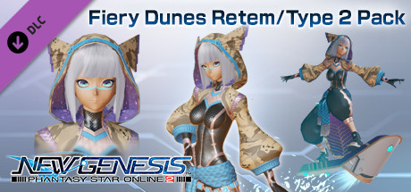 Phantasy Star Online 2 New Genesis - Fiery Dunes Retem/Type 2 Pack cover art