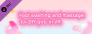 Foot washing and massage for DIY girls in VR